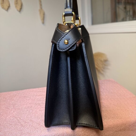 SOLD Fendi Peekaboo ISeeU Top-Handle – Noir / Rose / Tortora – Like New - Picture 5 of 13